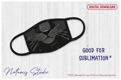 Cute Black Panter animal mouth for protective face mask. Product Image 1