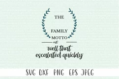 Monogram Family Sign - Family Motto Product Image 2