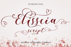 Web Font Elisscia Script Product Image 1