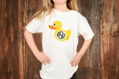Duck Svg, Duck Monogram Svg, Rubber Duck Svg, Duck Vector Product Image 2