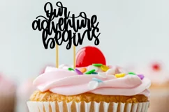 Our adventure begins svg, wedding cake topper svg, cut file Product Image 2