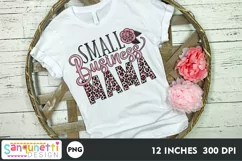 Small Business Mama with leopard print PNG Sublimation Product Image 1