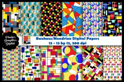 Bauhaus/Mondrian Style Geometric Digital PAPERS Product Image 1