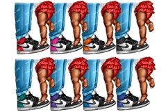 Dad Daughter shoes clipart, Fathers Day clipart, Legs clipar Product Image 4