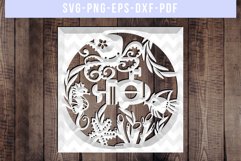 Under The Sea Papercut Template, Cute Sea Creature SVG, PDF Product Image 3