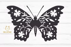 Butterfly SVG, butterfly PNG, butterfly silhouette Product Image 2