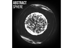 Splash Particles. Connection Structure. Abstract Sphere Product Image 1