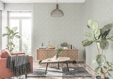 Wall mockup - Wallpaper mockup - Living room scene Product Image 8