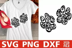 Dog Paws Mandala svg, Dog svg, Mandala Dog svg, Vector Product Image 1