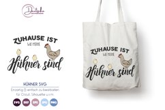 Zu Hause ist wo meine Hühner sind SVG Product Image 1