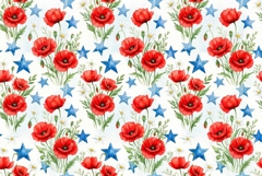 Watercolor pattern Memorial Day Patriotic Product Image 1
