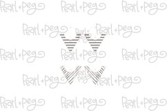 Striped Slanted Circle Triangle Laser Engrave Earring Downlo Product Image 2