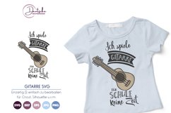 Ich spiele Gitarre SVG | Musik Product Image 1
