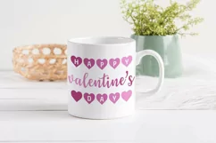 Happy Valentine's Day with Heart SVG | Valentine Sublimation Product Image 2