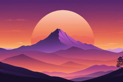 Minimalist sunset landscape Product Image 3