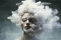 Dreamlike portrait of woman with ethereal smoke Product Image 1