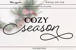 Cozy Season Svg, Farmhouse Christmas Sign svg Product Image 2