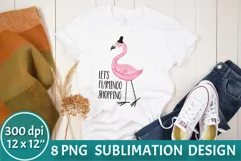 Flamingo Sublimation PNG | Summer Sublimation Product Image 3