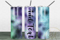 Iridescent Aqua Skinny Tumbler Sublimation Product Image 2