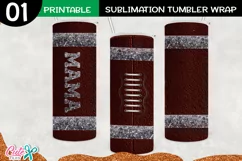 Mama Football 20 Oz. Skinny Tumbler Product Image 2