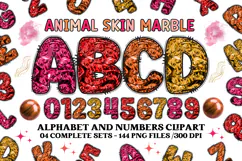 Animal Skin Alphabet png clipart, Texture letters doodle Product Image 1
