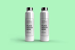 Rounded Long Bottle 3D Mockup Template Photoshop Product Image 1