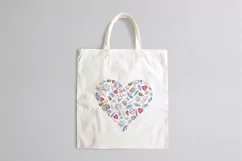 Quarantine Valentine heart clipart. Stop covid, stay home Product Image 6