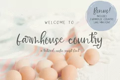 Farmhouse Country Rustic Cursive Font - Free Font of The Week Product Image 1