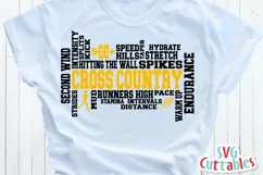 Cross Country SVG | Cross Country Word Art | Shirt Design Product Image 1