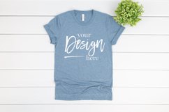 Denim Triblend T-Shirt Mockup | 3413 Bella and Canvas Mockup Product Image 2