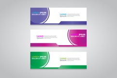 Vector abstract design banner web template. Product Image 1
