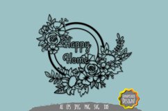 Happy Home Papercut SVG Product Image 1