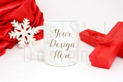 Christmas Styled Mug Mockup, Christmas mug Stock Photo 206 Product Image 1