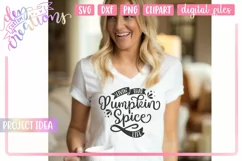 Livin' That Pumpkin Spice Life - SVG DXF PNG Cut file Product Image 7