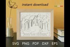 Grandma svg Shadow Box 3D | Grandmother svg Layered Lightbox Product Image 8