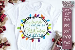My Favorite Color Is Christmas Lights SVG, Christmas SVG Product Image 1