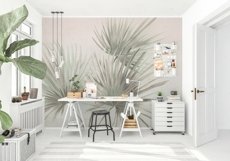 Wall mockup - Wallpaper mockup - Home office - Workspace Product Image 6