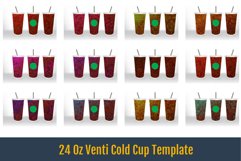 24 Oz Venti Cold Cup Template, Rust and bloated paint Product Image 1