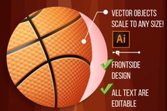 Basketball Poster Vector Product Image 2