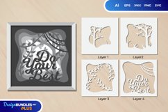 Do Your Best Layered Papercut 3D Product Image 1