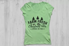 farm fresh christmas trees svg, christmas svg, farm fresh. Product Image 2