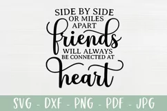 Miles Apart Long Distance Friends SVG | Farmhouse SVG Product Image 2
