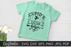 Cupid's Little Helper SVG Valentines Day Baby Kids V-Day Product Image 2