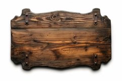 Vintage Wooden Nameplate Signboard Product Image 1