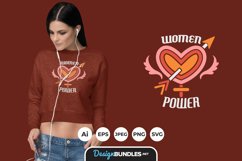 Woman Power Hand Drawn Lettering for T-Shirt Design Product Image 1