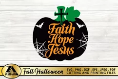 Halloween SVG Jesus SVG Pumpkin SVG Faith Hope Jesus Quotes Product Image 7