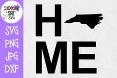 North Carolina US State with HOME - 50 States SVG Product Image 1