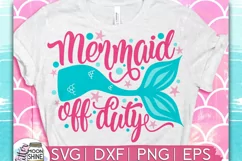 Mermaid Off Duty DXF PNG EPS Cutting Files Product Image 1