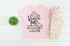 Beach Baby A Salty Little Cutie With Sandy Toes Ocean SVG Product Image 2