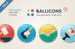 Ballicons 2 Vol.2 - flat icon set Product Image 1